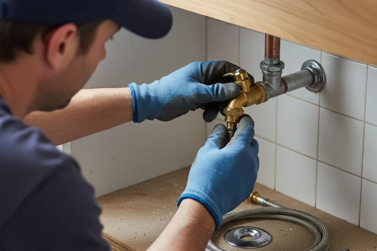 Shutoff valve and fitting work during Emergency Plumbing in Portland